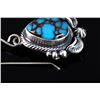 Image 5 : Navajo Egyptian Turquoise & Sterling Earrings