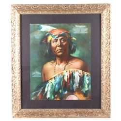 Tongaline Original Medicine Man Advertising Poster