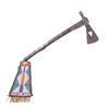 Image 20 : Crow Heart Cutout Pipe Tomahawk Beaded Drop 1900-