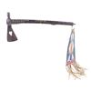 Image 2 : Crow Heart Cutout Pipe Tomahawk Beaded Drop 1900-