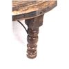Image 14 : Primitive Butcher Block Wood & Wrought Iron Table
