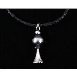 Navajo Sterling Silver Squash Pedal Necklace