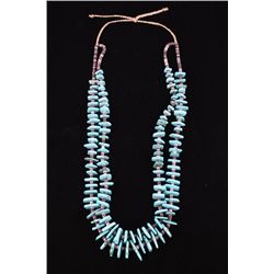 Navajo Cripple Creek Turquoise & Heishi Necklace