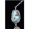 Image 13 : Navajo B. Lee Apache Turquoise & Sterling Necklace