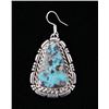 Image 2 : Navajo B. Lee Apache Turquoise & Sterling Earrings