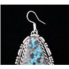Image 3 : Navajo B. Lee Apache Turquoise & Sterling Earrings