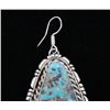 Image 8 : Navajo B. Lee Apache Turquoise & Sterling Earrings