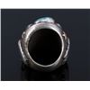 Image 3 : Navajo Heavy Sterling Gold Multi Stone Eagle Ring
