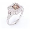 Image 5 : Fancy Brown Diamond Vintage Estate 18K Ring