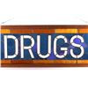 Image 2 : Antique Pharmacy Stained Glass Drugs Sign