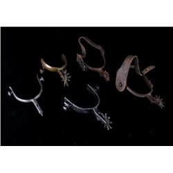 Collection of Buermann Single Spurs C. 1900's