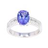 Image 1 : Natural Tanzanite & Diamond 14K Ring