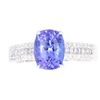 Image 2 : Natural Tanzanite & Diamond 14K Ring