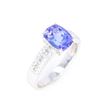 Image 6 : Natural Tanzanite & Diamond 14K Ring