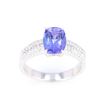 Image 7 : Natural Tanzanite & Diamond 14K Ring