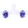 Image 1 : Tanzanite (4.73ct) Solitaire 14K Stud Earrings