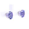 Image 2 : Tanzanite (4.73ct) Solitaire 14K Stud Earrings