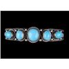 Image 7 : Signed Navajo Sterling & Kingman Turquoise Cuff