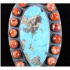 Image 3 : Navajo Kingman Turquoise & Spiny Oyster Ring