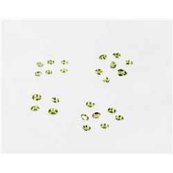 17.45 Carats of Loose & Faceted Peridot Gemstones