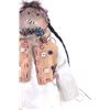 Image 12 : Crow Beaded Hide Doll w/ Claw Necklace 19th C.