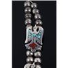 Image 6 : Navajo Chip Inlay Turquoise & Coral Necklace