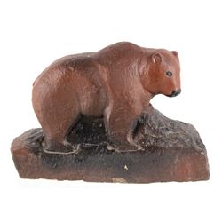 Hank Chopwood 1941-2005 Sandstone Bear Sculpture