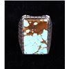 Image 1 : Navajo Ray Jack Kingman Turquoise & Silver Ring