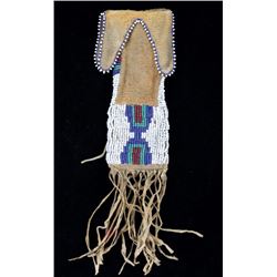 Crow Chief John Grey Bull Beaded Pipe Bag 1915-30