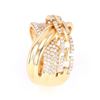 Image 4 : Modern Designer 14K Gold Ring set with Diamonds