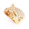 Image 7 : Modern Designer 14K Gold Ring set with Diamonds