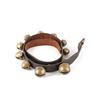 Image 2 : Large Graduated Brass Sleigh Bells Leather Collar