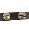 Image 13 : Large Graduated Brass Sleigh Bells Leather Collar