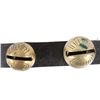Image 14 : Large Graduated Brass Sleigh Bells Leather Collar