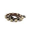 Image 1 : Large Graduated Brass Sleigh Bells Leather Collar