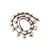 Image 2 : Large Graduated Brass Sleigh Bells Leather Collar