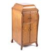 Image 1 : Earl Worden Oak Victrola Player Cabinet c. 1900-