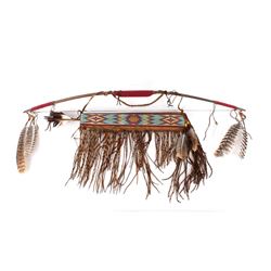 Northern Plains Beaded Quiver, Bow & Arrow Set