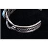 Image 6 : Navajo Eva Billah Sand Cast Kingman Turquoise Cuff