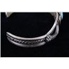Image 7 : Navajo Eva Billah Sand Cast Kingman Turquoise Cuff