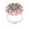 Image 2 : Brown Diamond Antique Style Cocktail 14K Ring