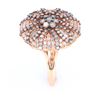 Image 4 : Brown Diamond Antique Style Cocktail 14K Ring