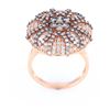 Image 6 : Brown Diamond Antique Style Cocktail 14K Ring