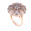 Image 7 : Brown Diamond Antique Style Cocktail 14K Ring