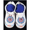Image 2 : Montana Crow Key Hole Beaded Moccasins c 1940-1950