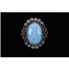 Image 1 : Navajo A. Johnson Larimar & Sterling Silver Ring