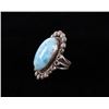 Image 3 : Navajo A. Johnson Larimar & Sterling Silver Ring