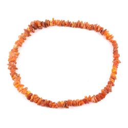 Unpolished Natural Amber Trade Necklace
