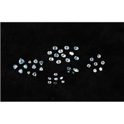 Collection of Oval & Trillion Cut Blue Topaz Gems