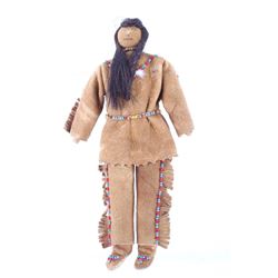 Coeur d'Alene Indian Chief Beaded Doll c. 1941